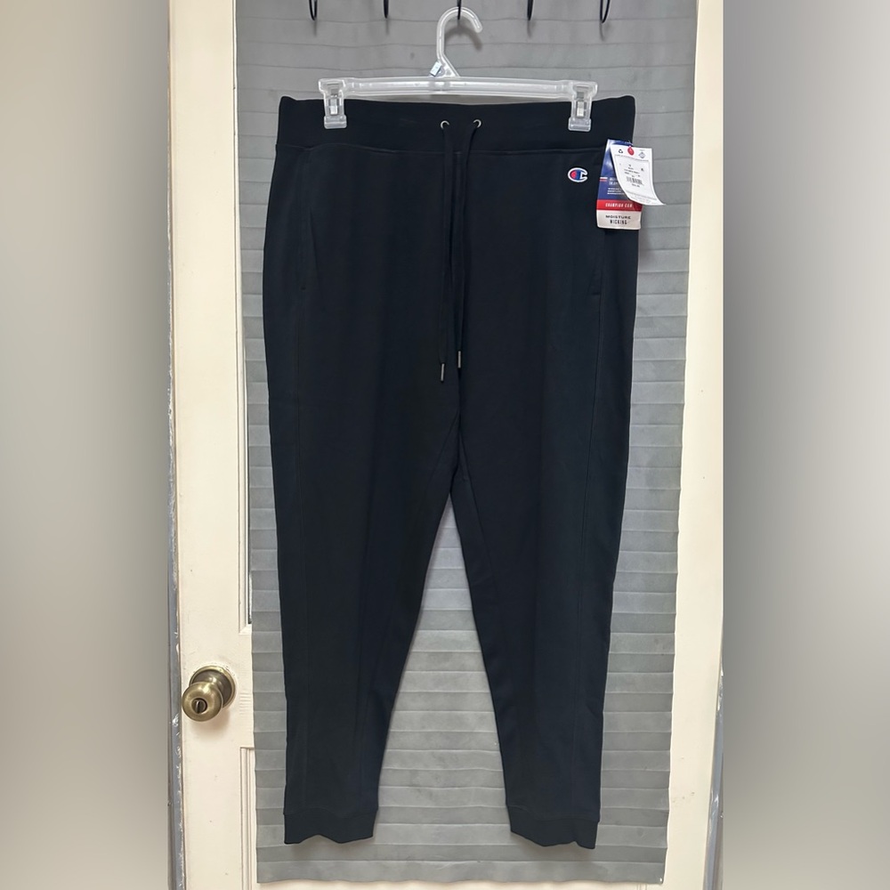 Champion Men's Black Athletic Joggers with Logo